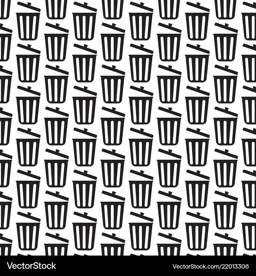 Abstract Pattern - Trash Icon Style Vector Image