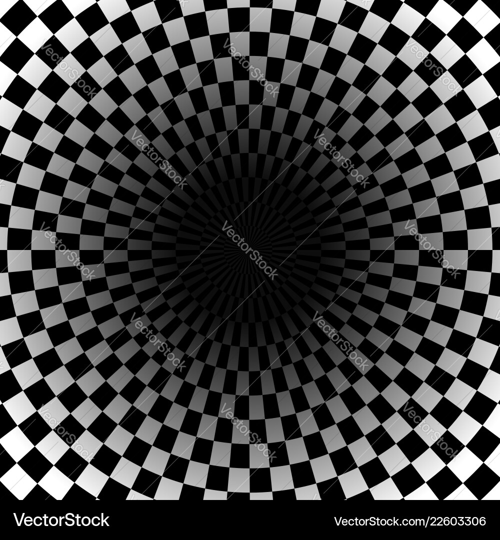 Circular - radial checkered background Circular - radial checkered background vector image