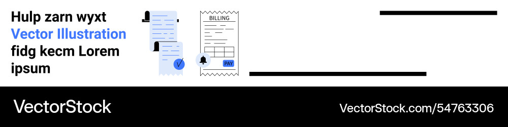 Digital document management with invoice Vector Image