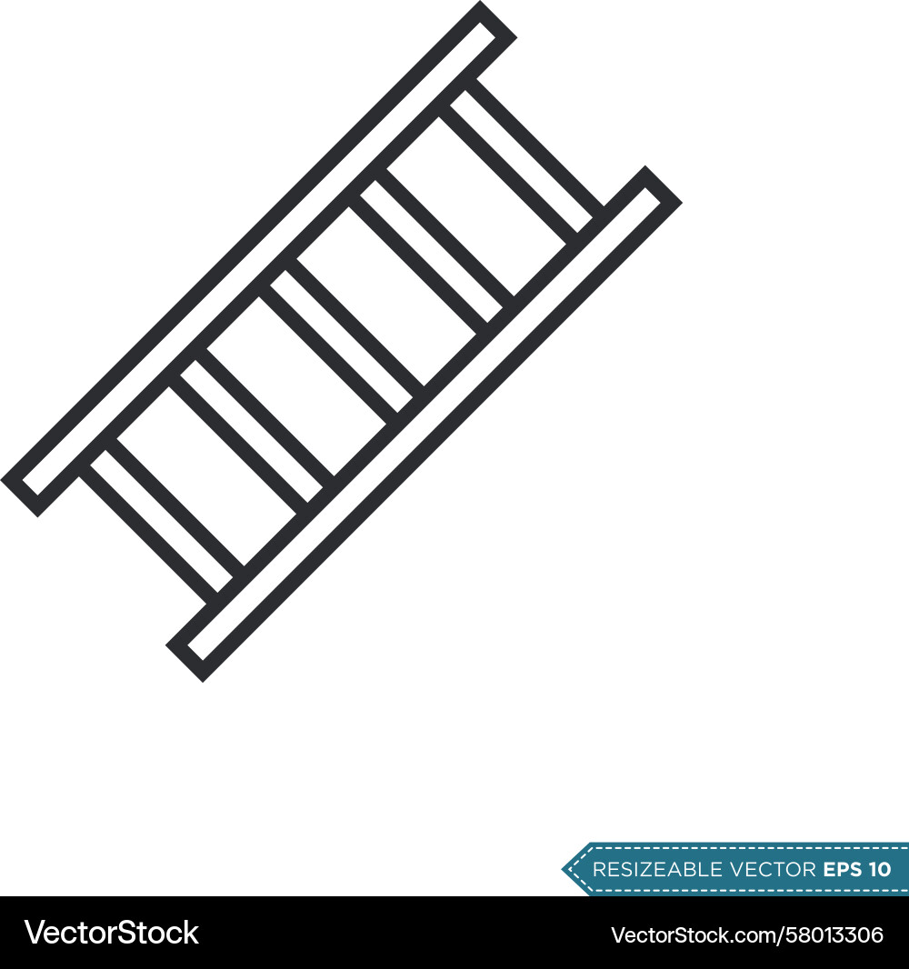 Ladder Icon - Shape Template Vector Image