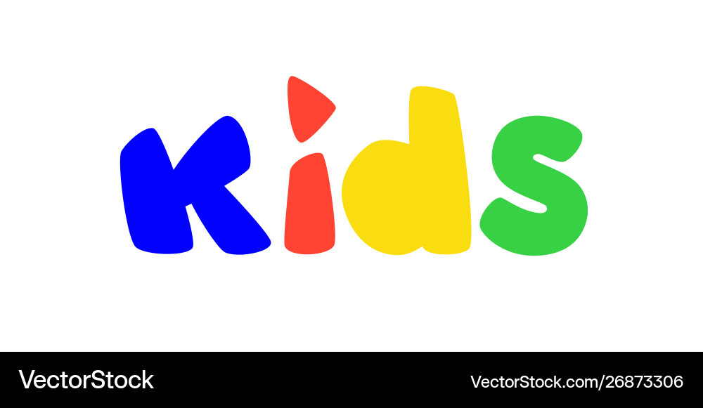 Logo for children play area bright Logo for children play area bright vector image