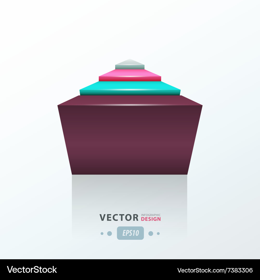 Modern abstract triangle vector image
