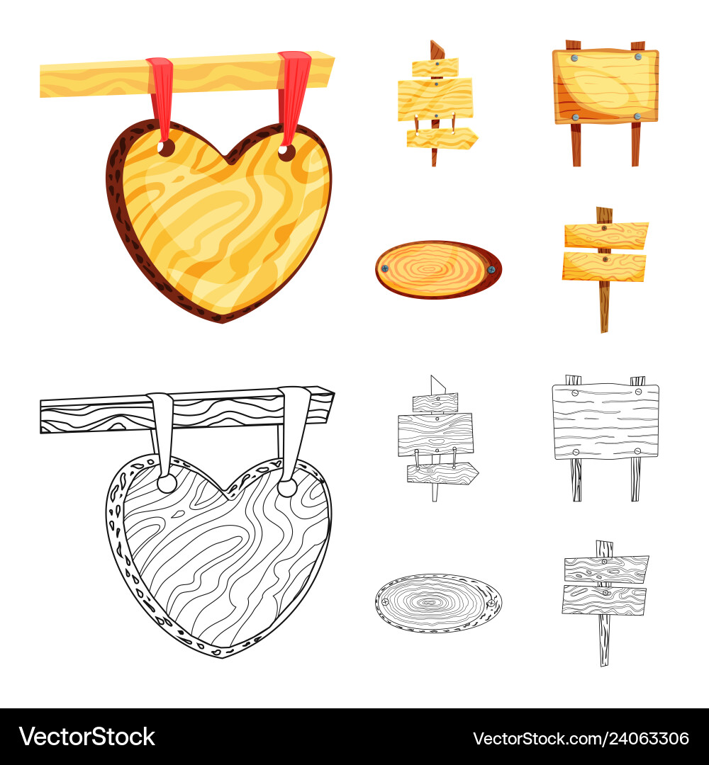 Raw and forest symbol set Raw and forest symbol set vector image