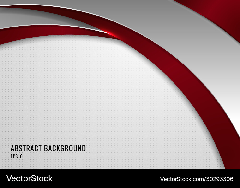 Red & Gray Curve Abstract Background vector image