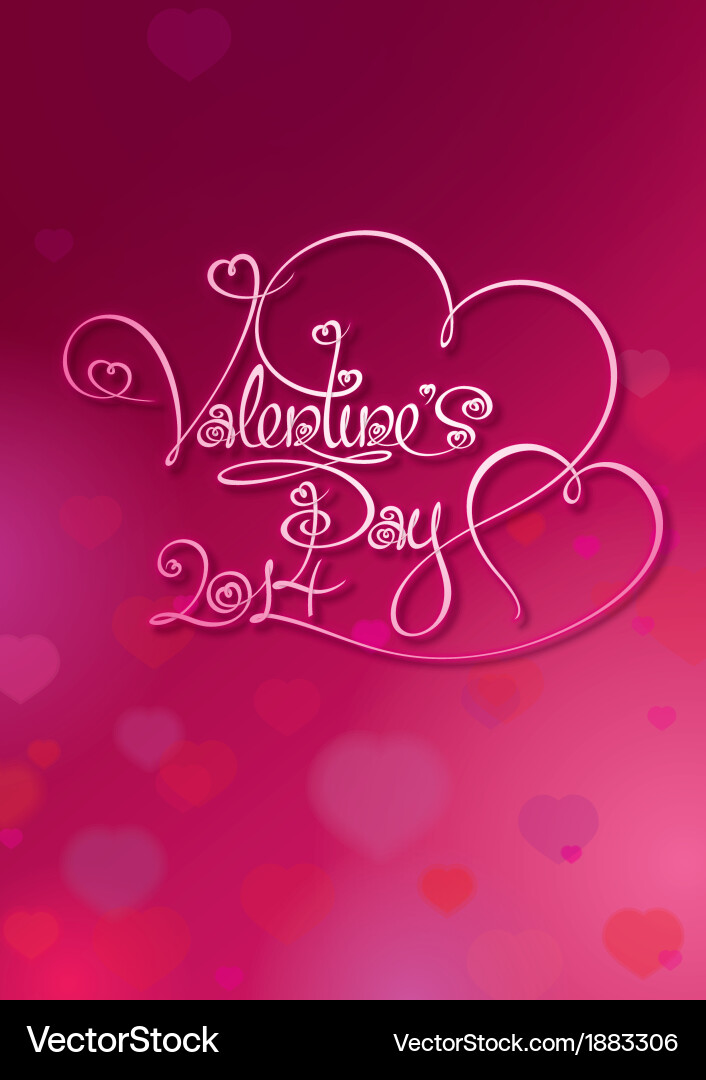 Valentine's Day Card - Ruby Red vector image