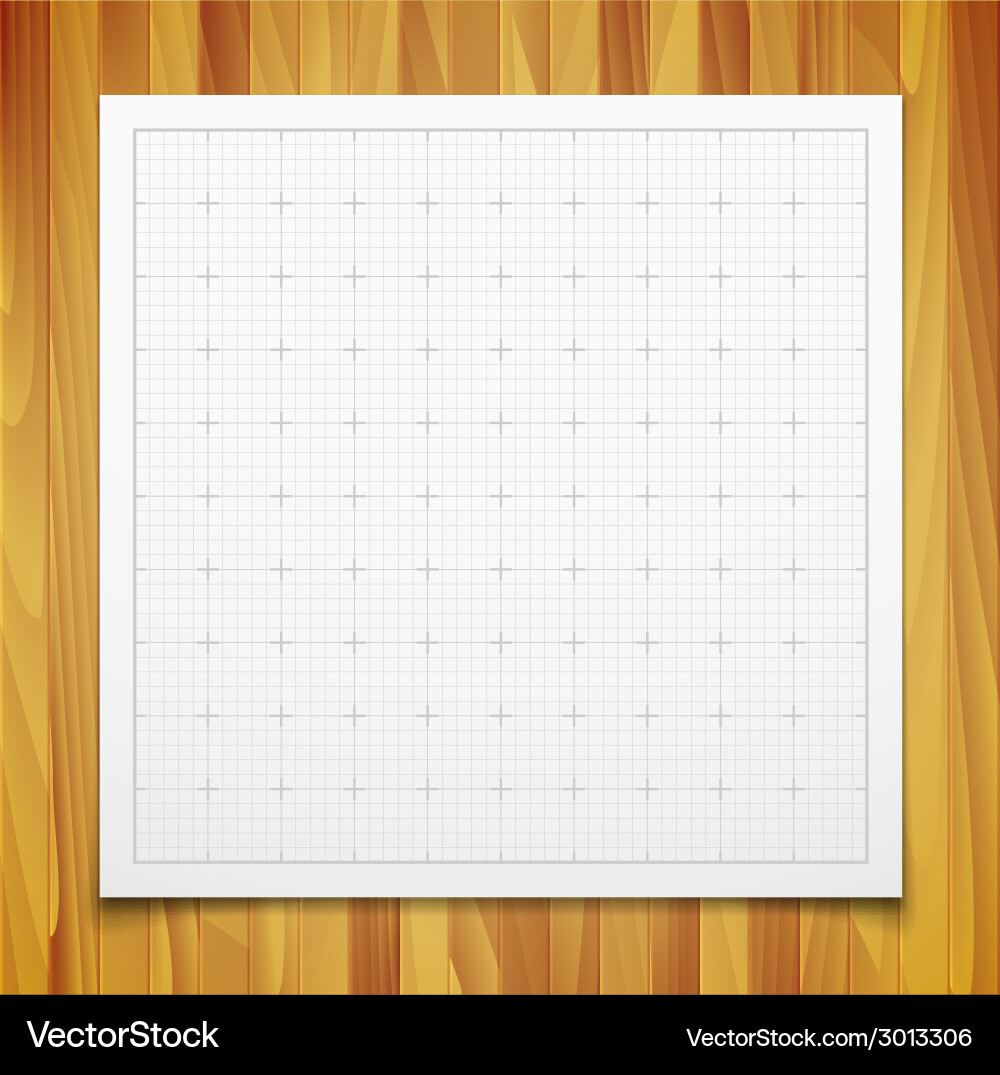 White isolated square grid with shadow Vector Image