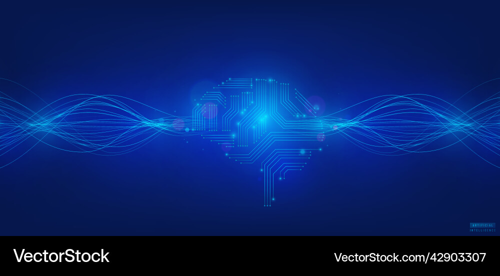 Ai artificial intelligence background Ai artificial intelligence background vector image