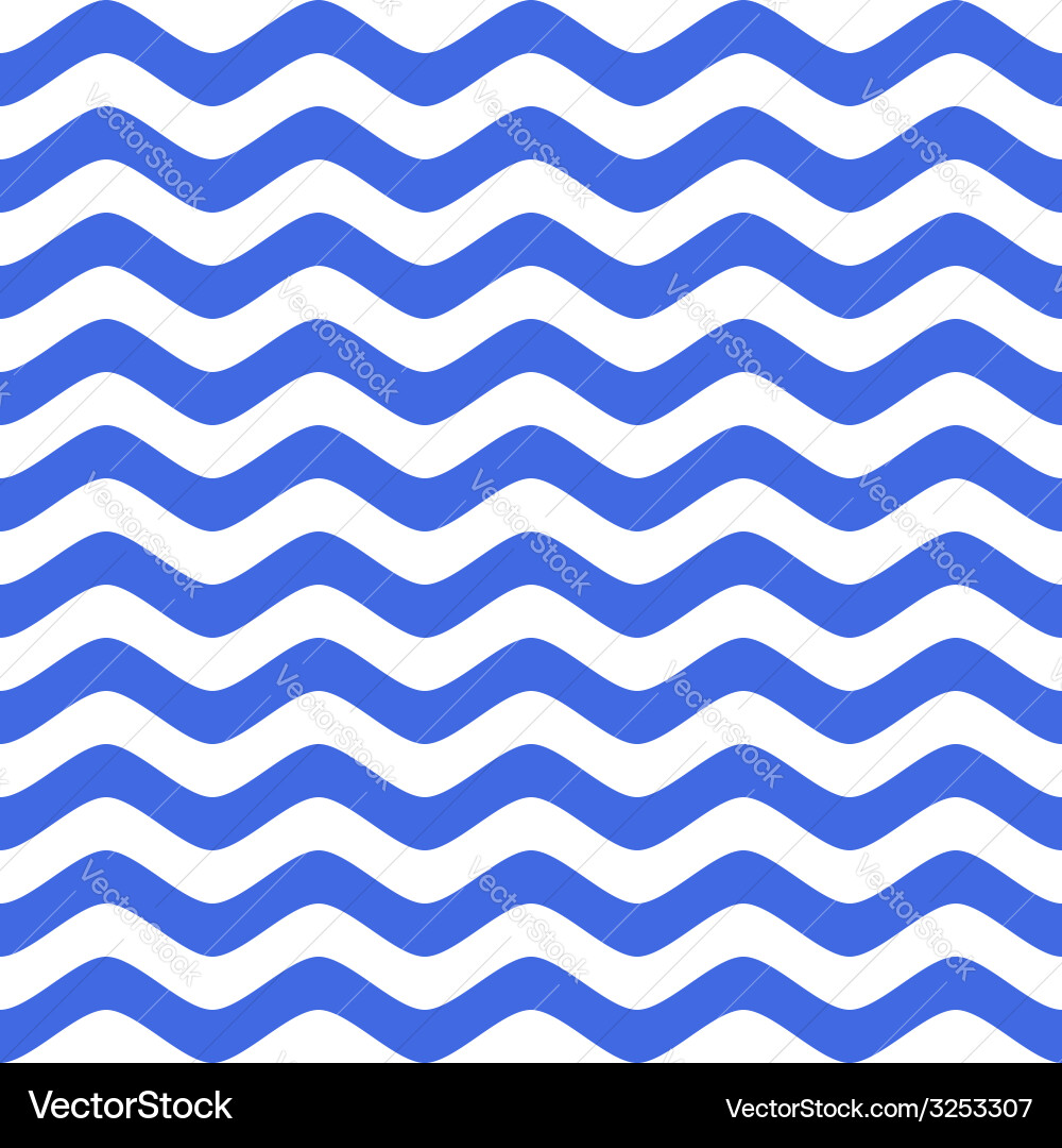 Blue Wavy Chevron Pattern vector image