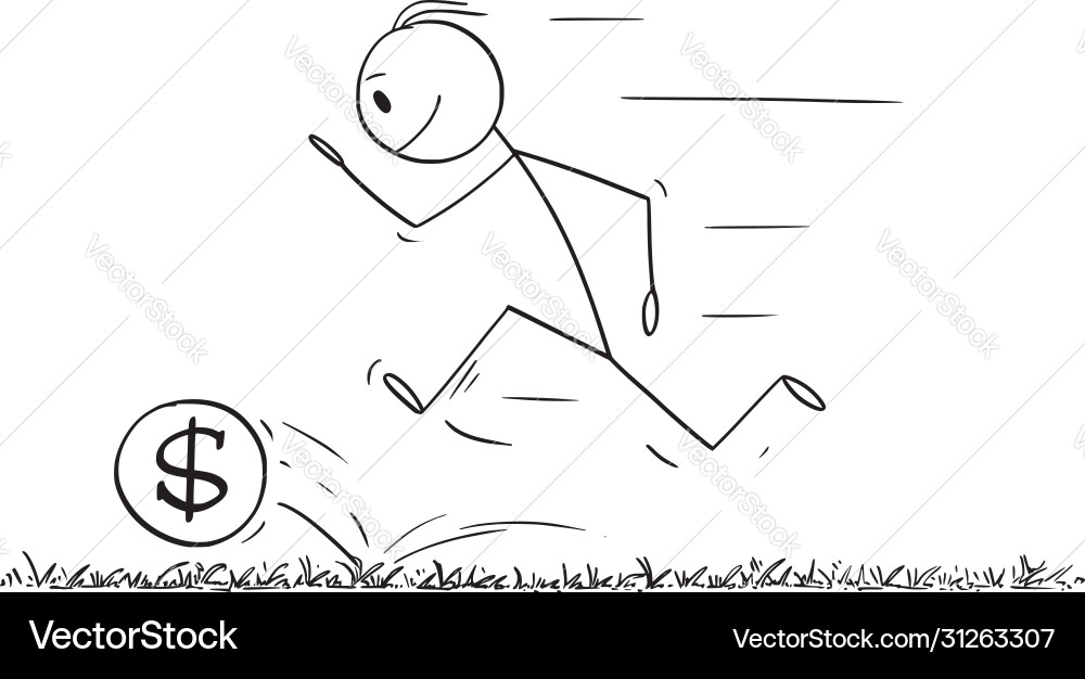 Cartoon man or businessman playing soccer Cartoon man or businessman playing soccer vector image