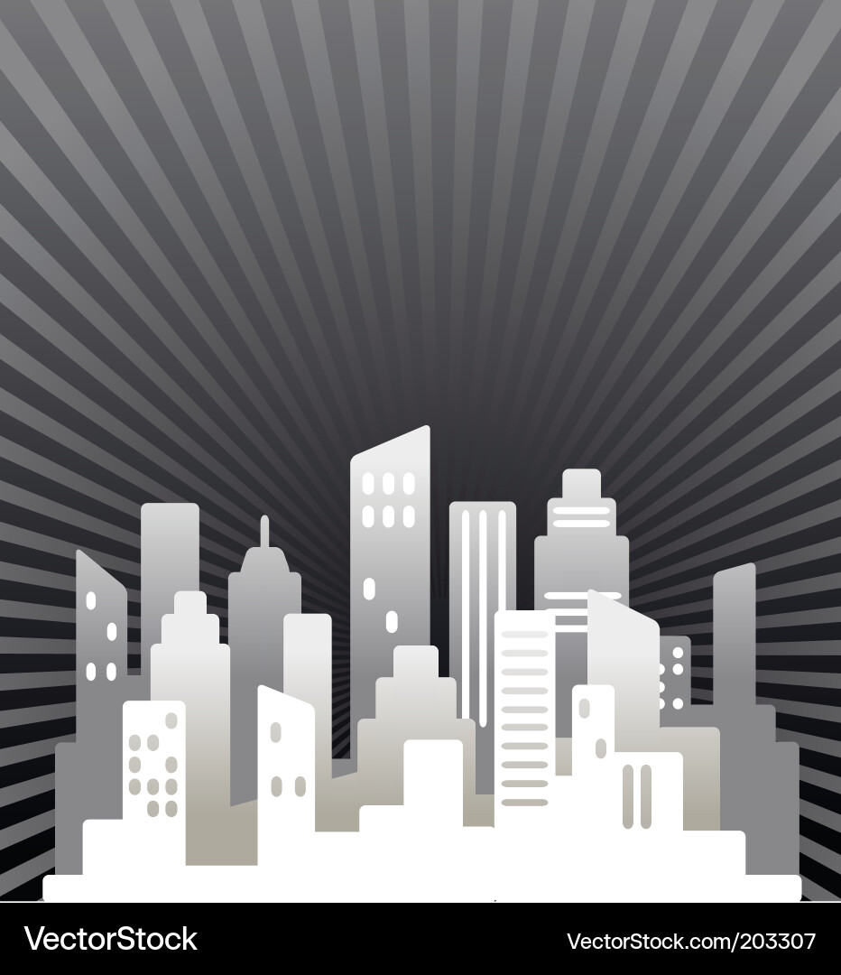 Cityscape Real Estate Background Vector Image