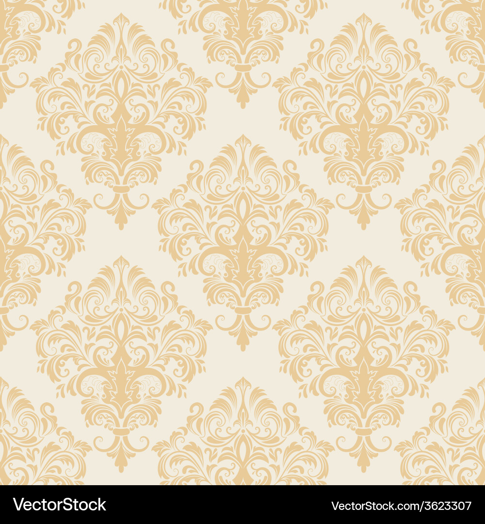 Elegant Damask Pattern Vector Image