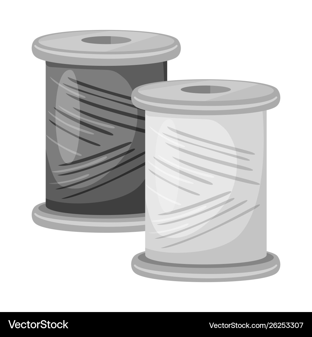 Isolated object thread and spool sign Vector Image