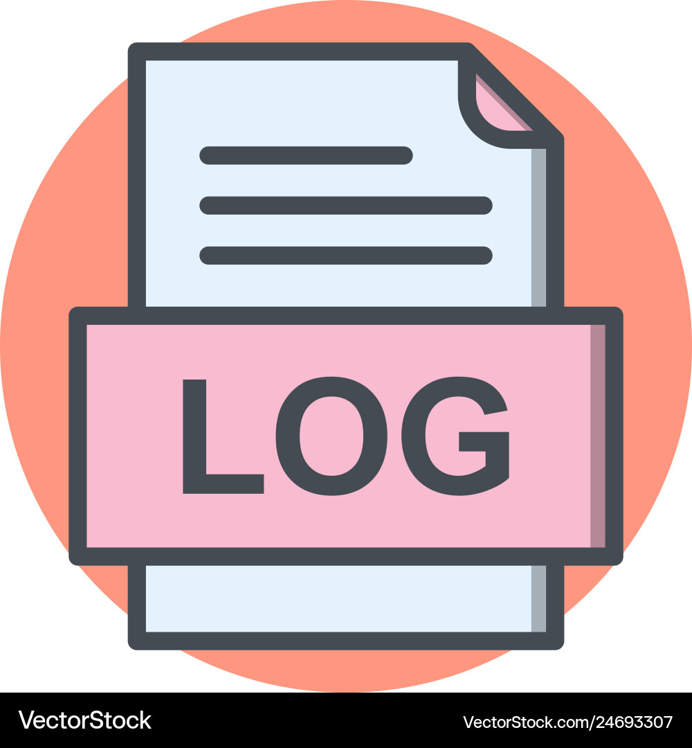 Log file document icon vector image