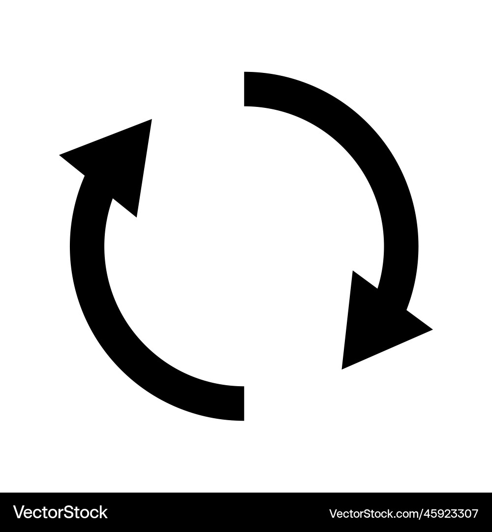 Rotation arrow or reload refresh Rotation arrow or reload refresh Vector Image