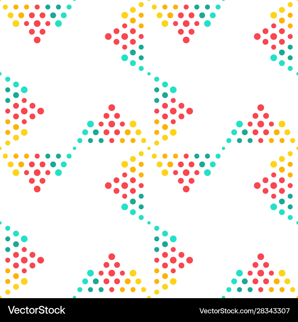 Seamless geometrical circle pattern background Vector Image