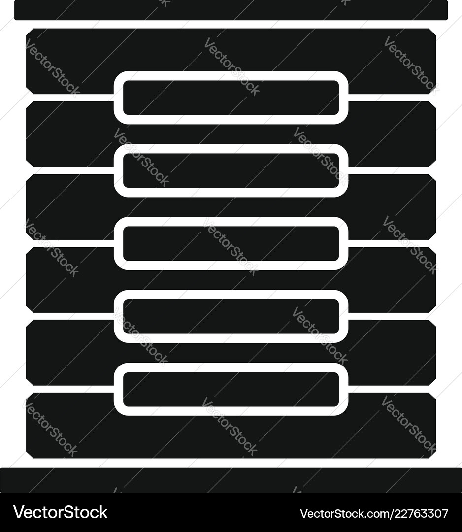 Server rack icon simple style Server rack icon simple style vector image