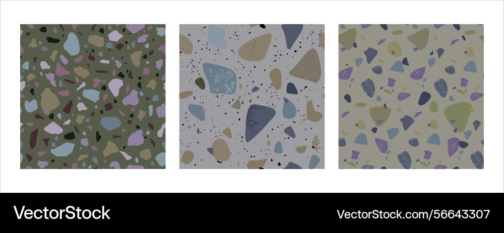 Set of seamless abstract patterns with texture Set of seamless abstract patterns with texture Vector Image