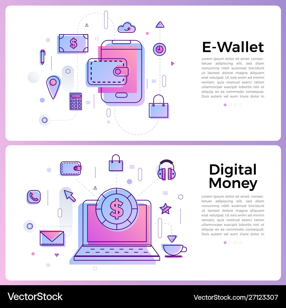 Thin line icon layout design flat concept Thin line icon layout design flat concept Vector Image