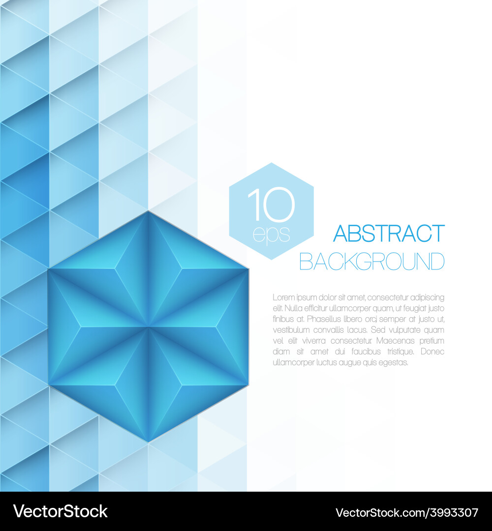 Triangular background vector image