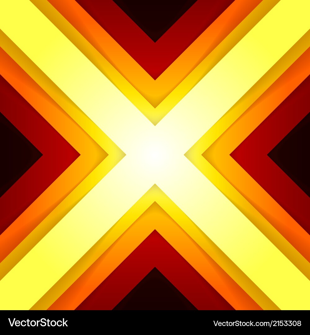 Abstract red and orange triangle shapes background Vector Image