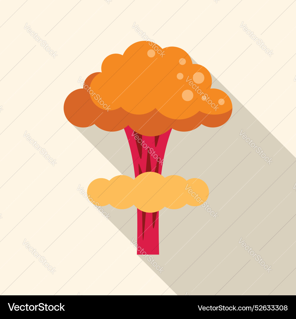 Atomic bomb exploding creating mushroom cloud Atomic bomb exploding creating mushroom cloud vector image