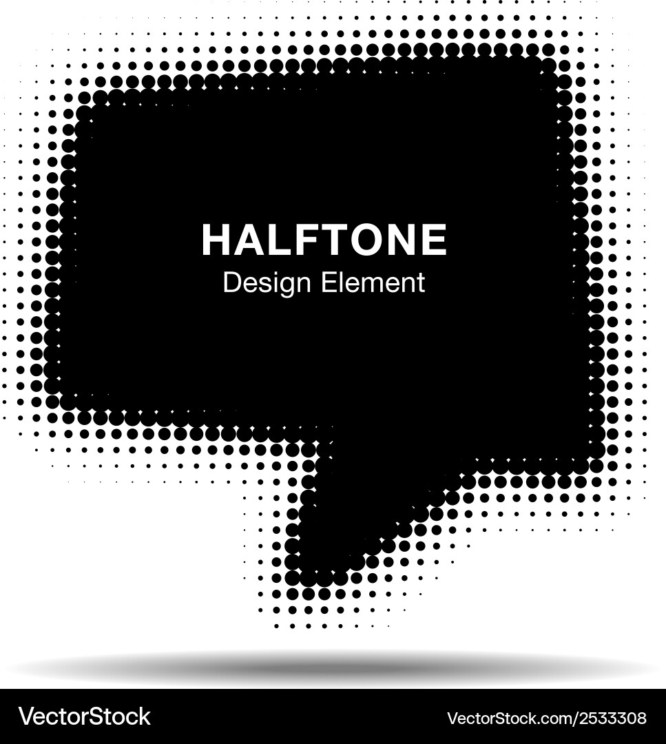 Bubble halftone design element vector image