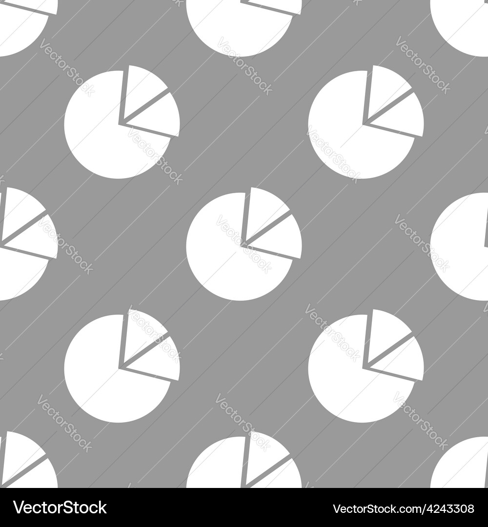 Circle chart seamless pattern vector image
