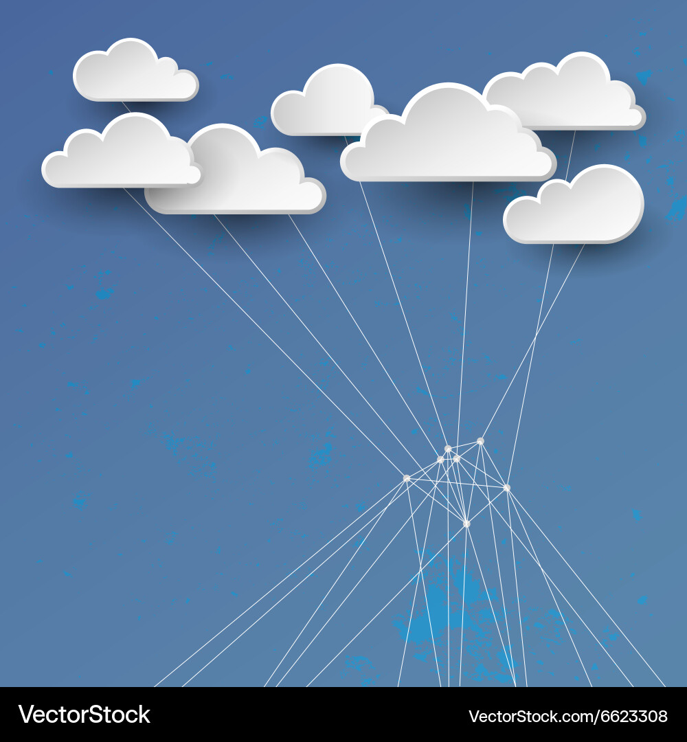 Cloud networking concept Vector Image