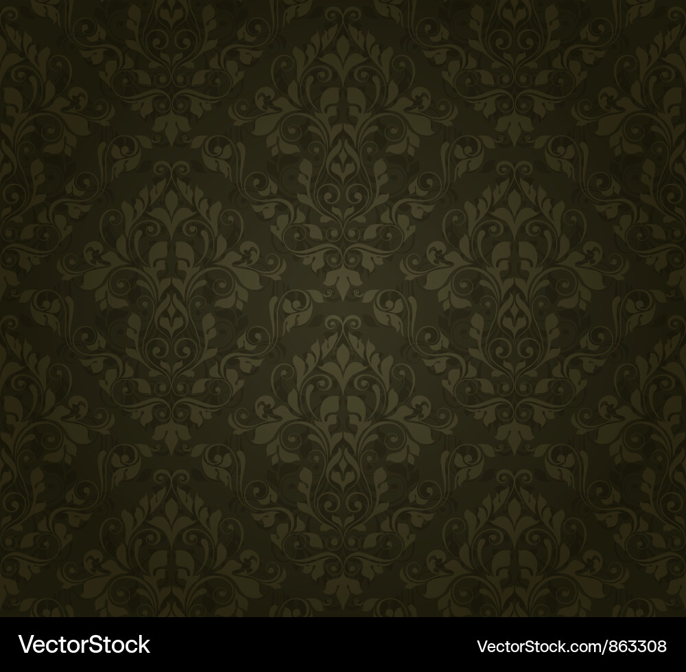 Damask seamless pattern vector image