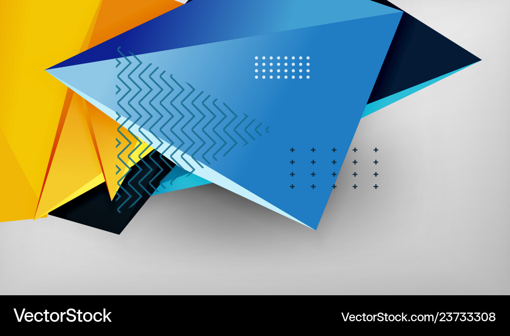 Geometric Triangular Background vector image