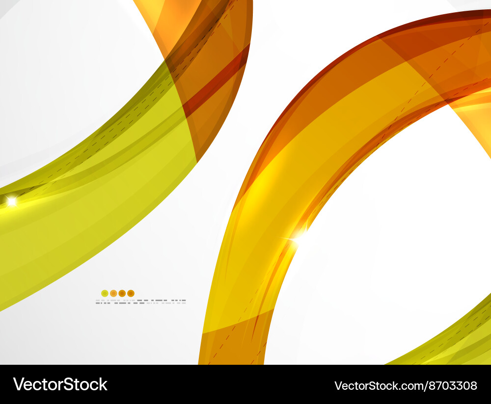 Leaf shape wave abstract background vector image