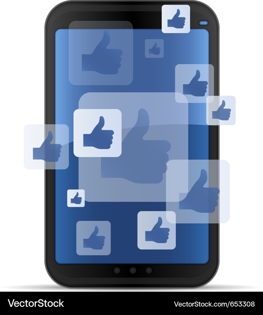 Mobile Social Networking Concepts vector image