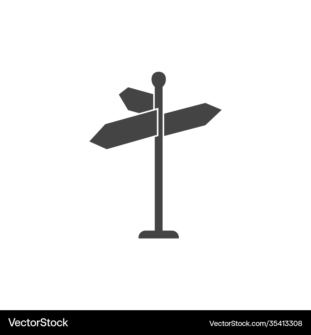 Pointer direction icon on white isolated Pointer direction icon on white isolated vector image