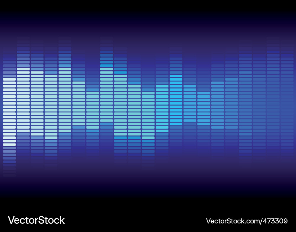 Audio Frequency Display vector image