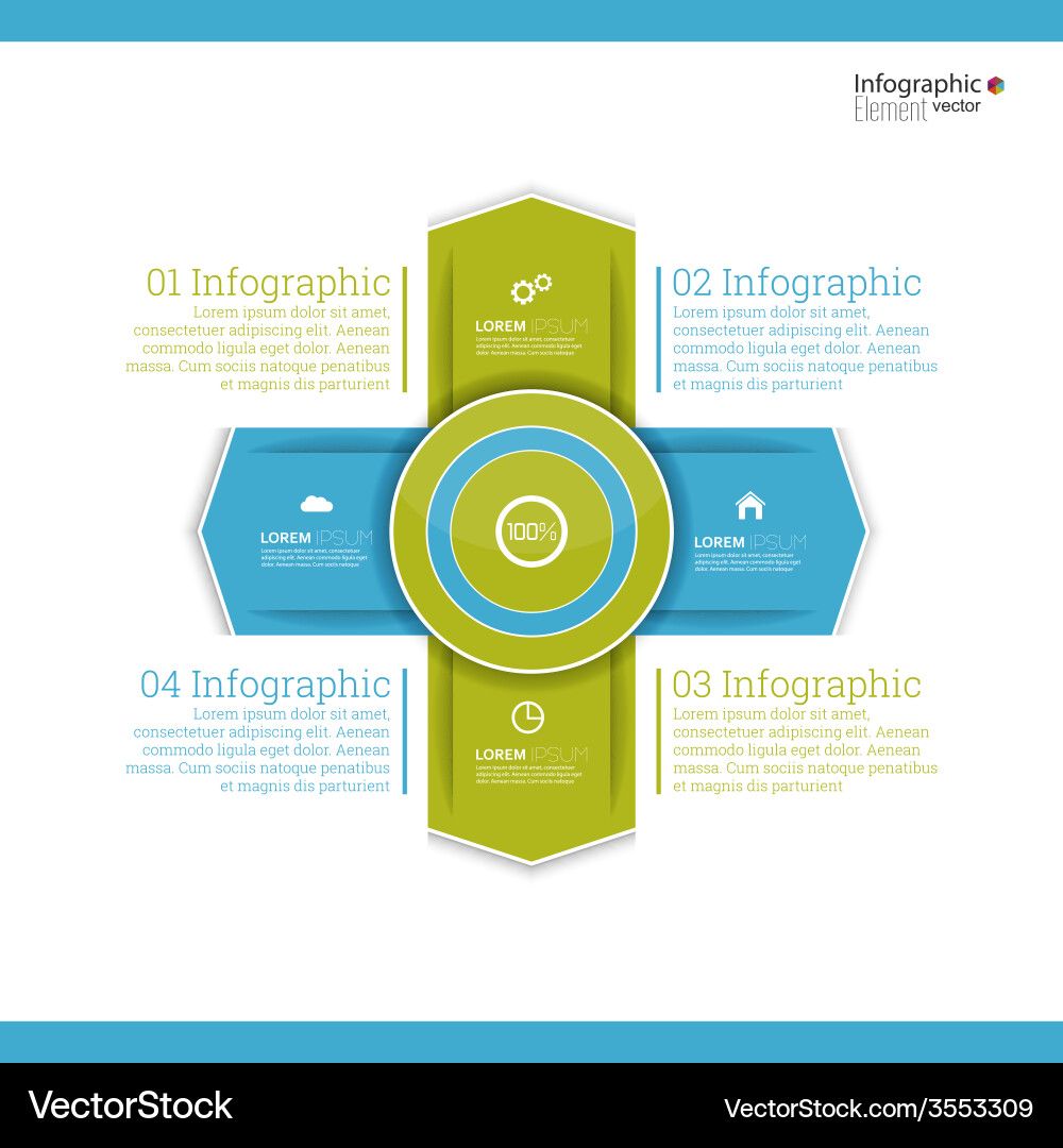 Comparative chart with templates for presentation Vector Image