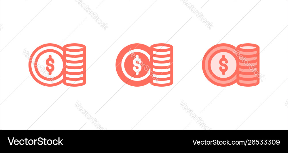 Finance icon on white background for web ui apps Vector Image