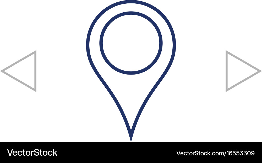 Map pointer icon vector image