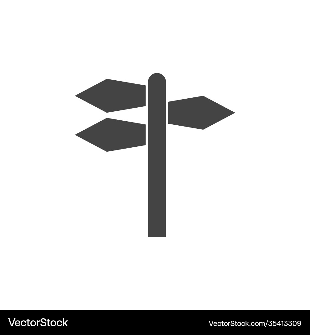Pointer direction icon on white isolated Pointer direction icon on white isolated vector image