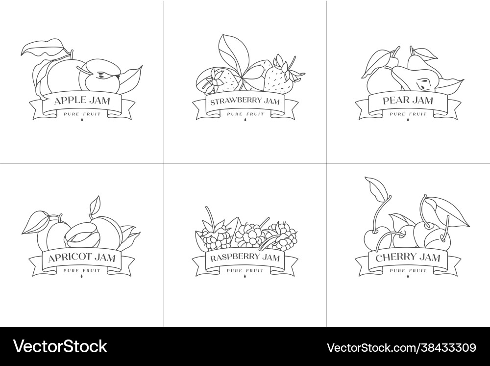 Set retro design labels Set retro design labels vector image