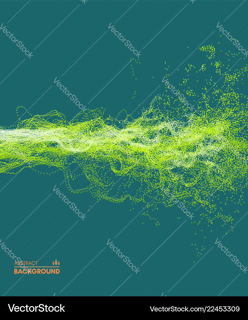 Water splash imitation array with particles Water splash imitation array with particles vector image