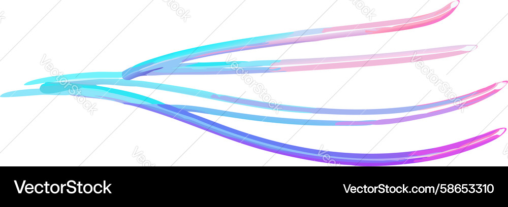 Abstract Flowing Lines - Dynamic Motion Vector Image