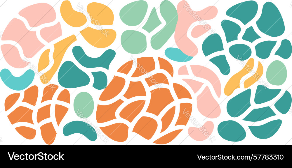 Abstract organic shape pattern symbolizing vector image