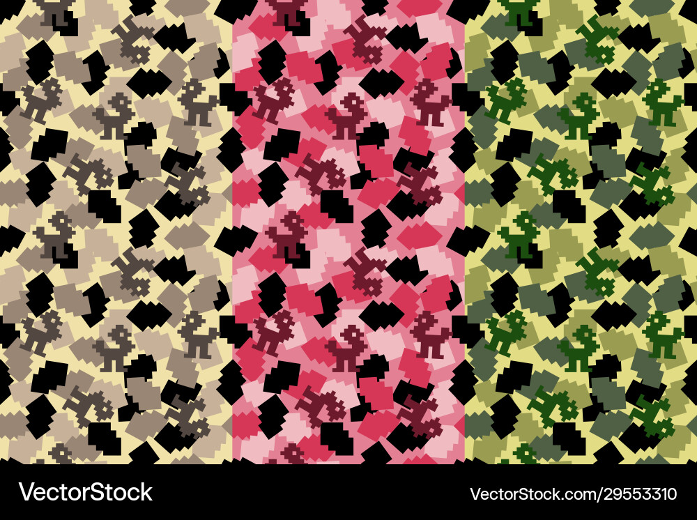 Camouflage Pattern Texture Vector Image