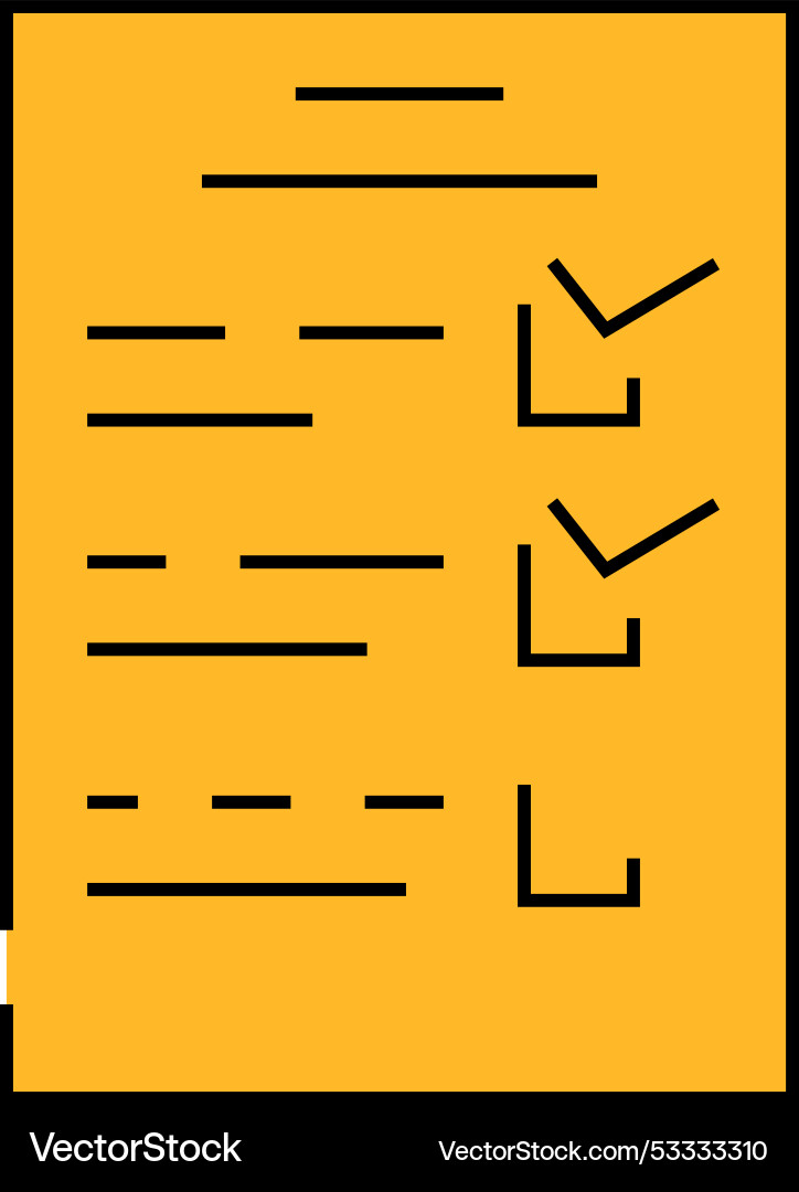Check list icon color Check list icon color Vector Image