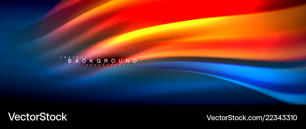 Fluid Color Wave Background Vector Image