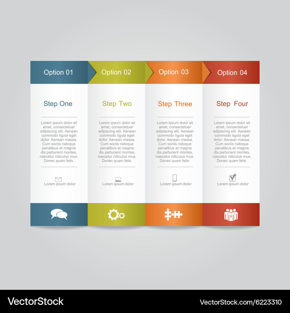 Infographic report template layout vector image