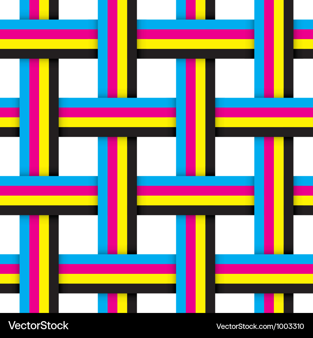 Intersecting Ribbon Pattern vector image