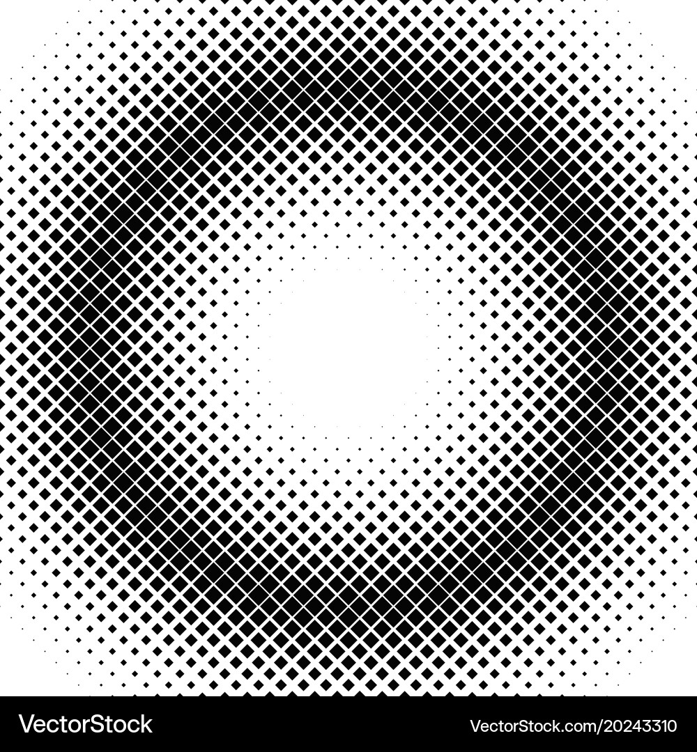Retro halftone diagonal square background pattern vector image