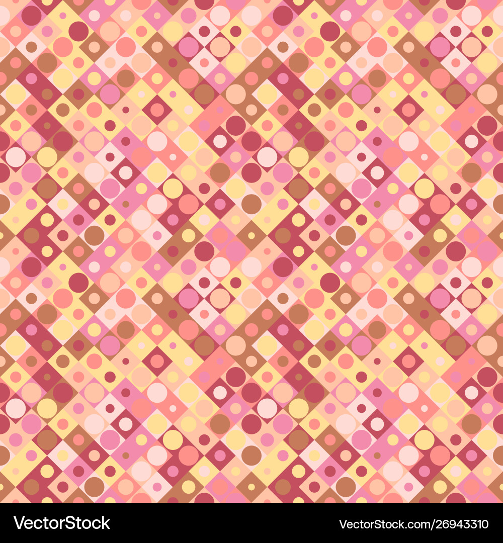 Seamless colorful abstract circle pattern vector image