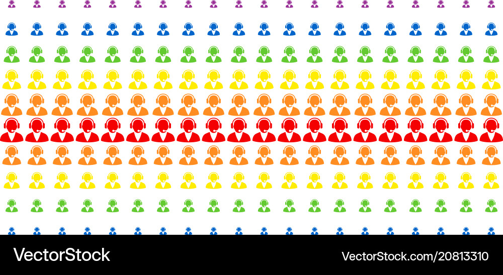 Support operator shape halftone spectral effect Support operator shape halftone spectral effect vector image